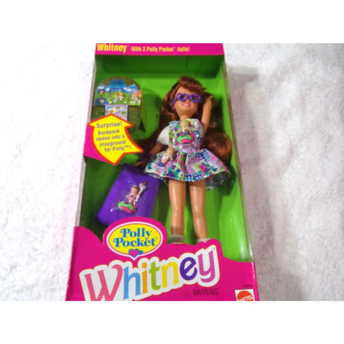 1994 Barbie Polly Pocket Whitney Doll Mattel 12983 with 3 Polly Pocket Dolls Nip