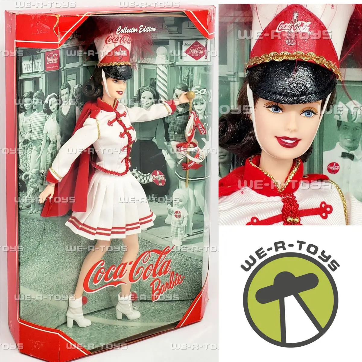 Coca-cola Majorette Barbie Collector Edition Doll 2001 Mattel 53974