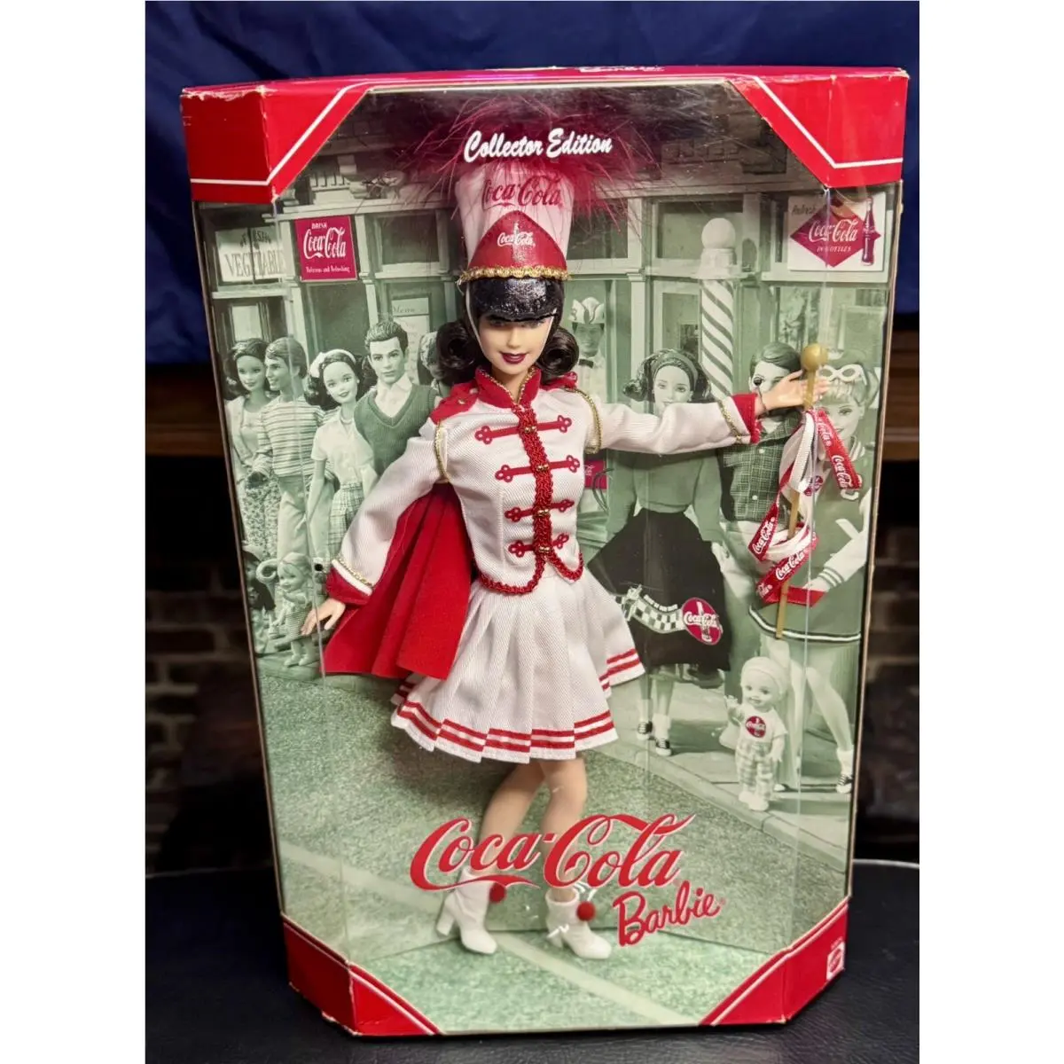 2001 Collectors Edition Coca-cola® Majorette Barbie® Doll Mattel 53974