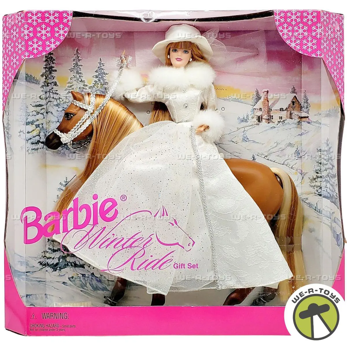 Barbie Winter Ride Gift Set with Horse Doll 1998 Mattel 19850