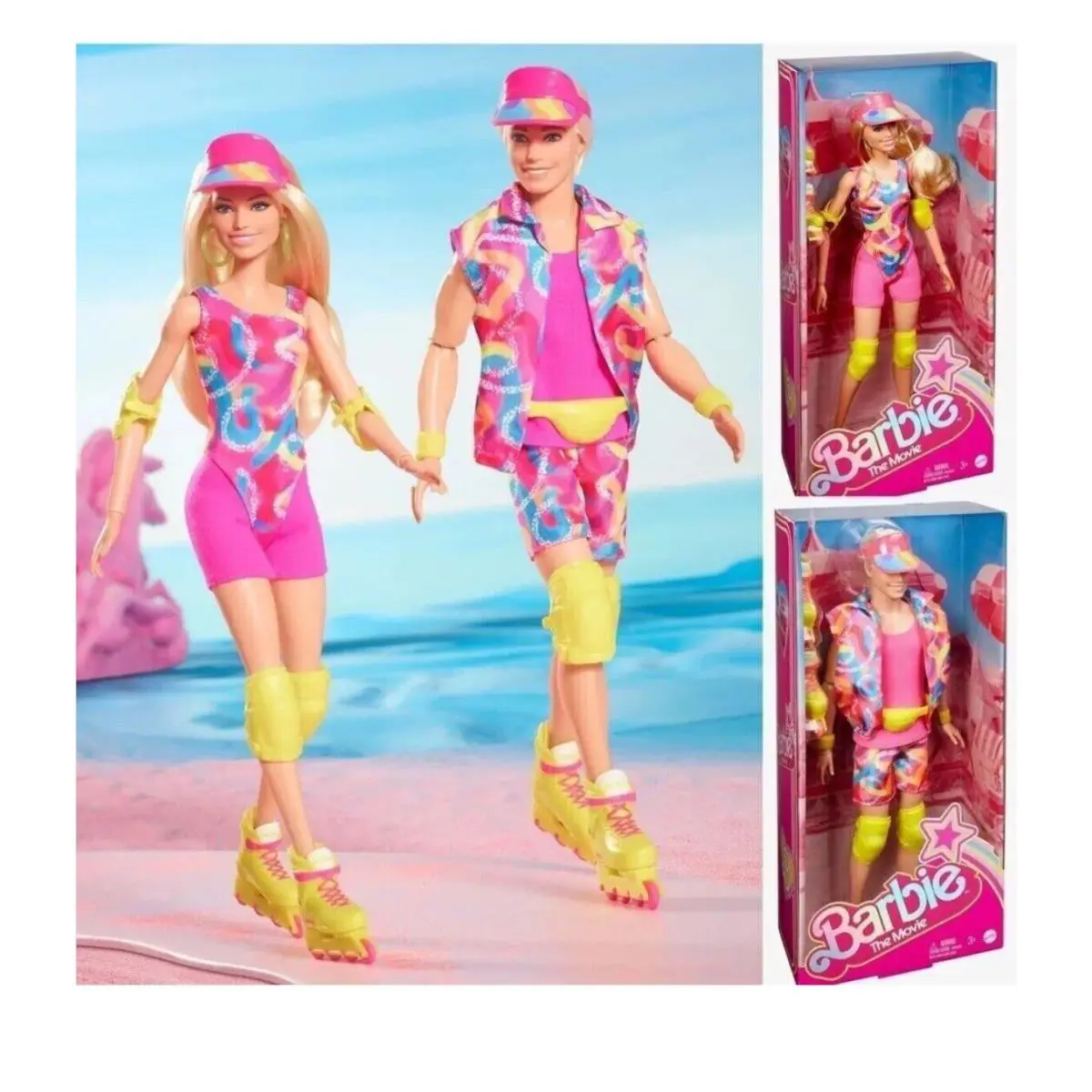 Barbie + Ken The Movie Collectible Doll Margot Robbie Inline Skating Outfit Set