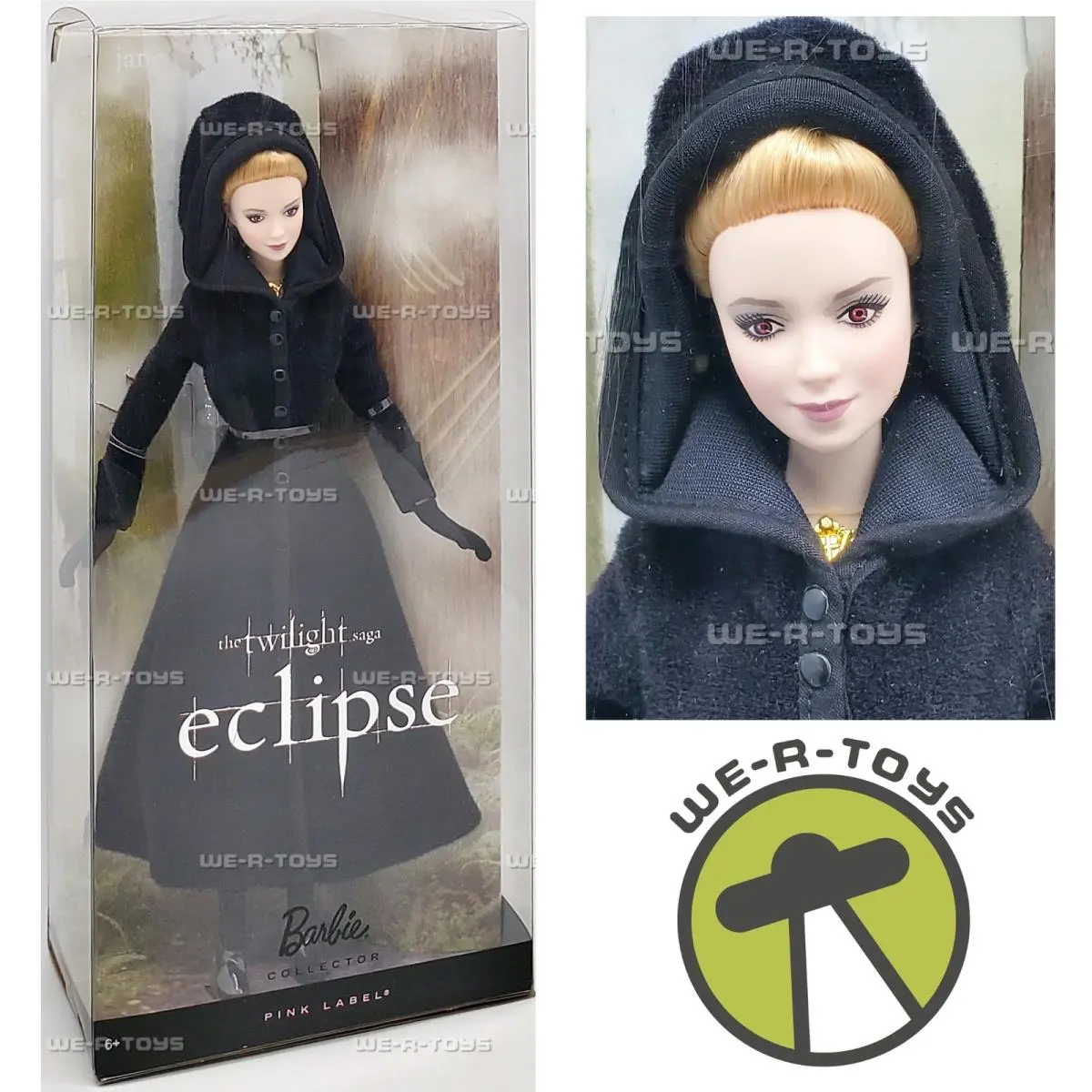 Twilight Saga Eclipse Jane Barbie Collector Doll Pink Label Mattel T7676