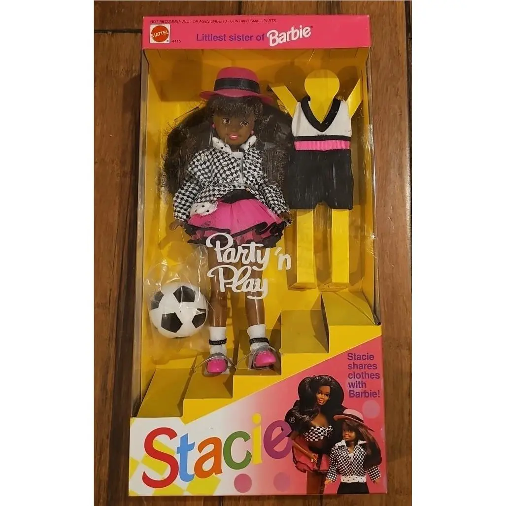 Vintage Mattel Party N Play Stacie Littlest Sister of Barbie African American