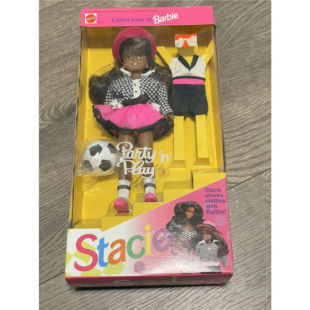 1992 Mattel Party ‘N Play Stacie Barbie’s Sister African American 4115