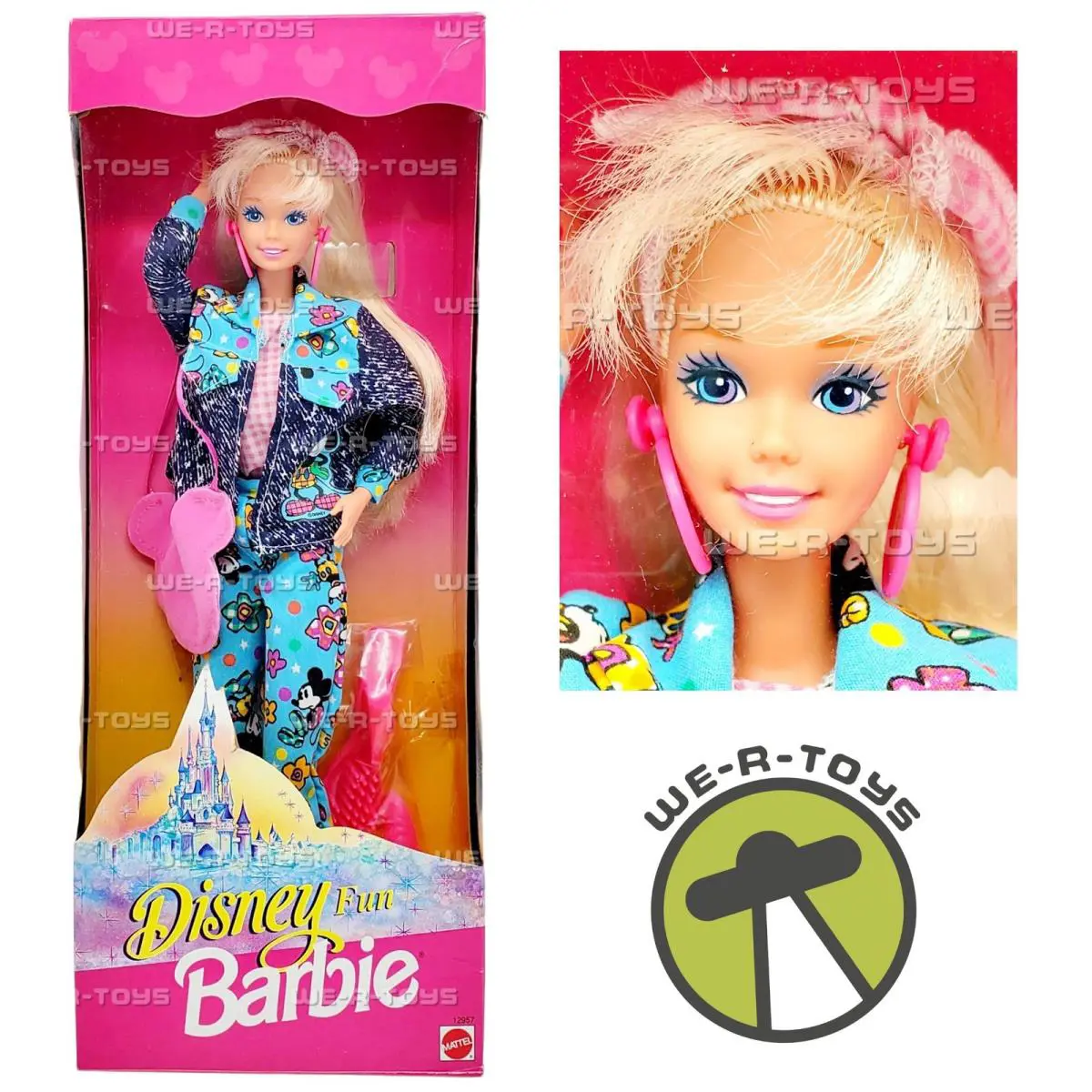 Disney Fun Barbie Doll European Box Mattel 12957