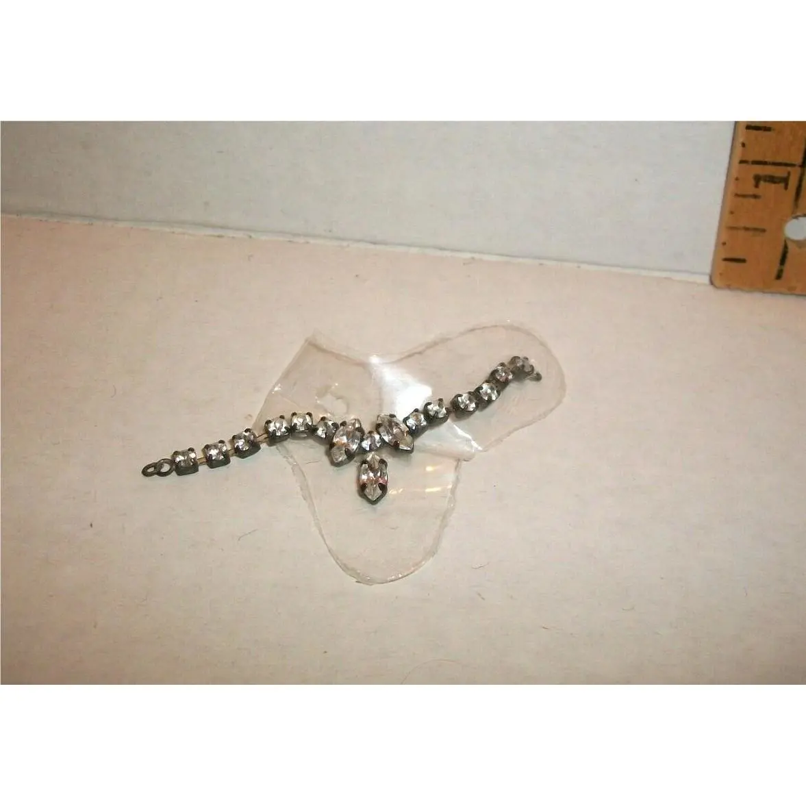 Vintage Barbie Graduated Rhinestone Drop Necklace 1960S Repro BY Mattel Nfb