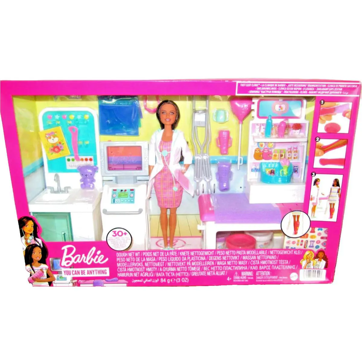 Barbie Fast Cast Clinic 30 Plus Pieces Complete with Cast Dough