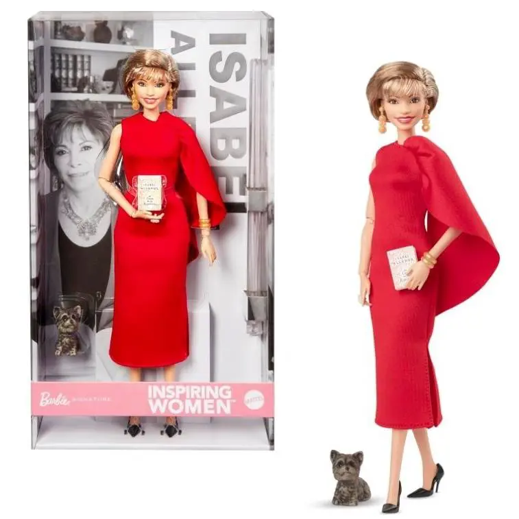Inspiring Women Isabel Allende Barbie Mnrfb with Shipper HRM45 IN Stock Now