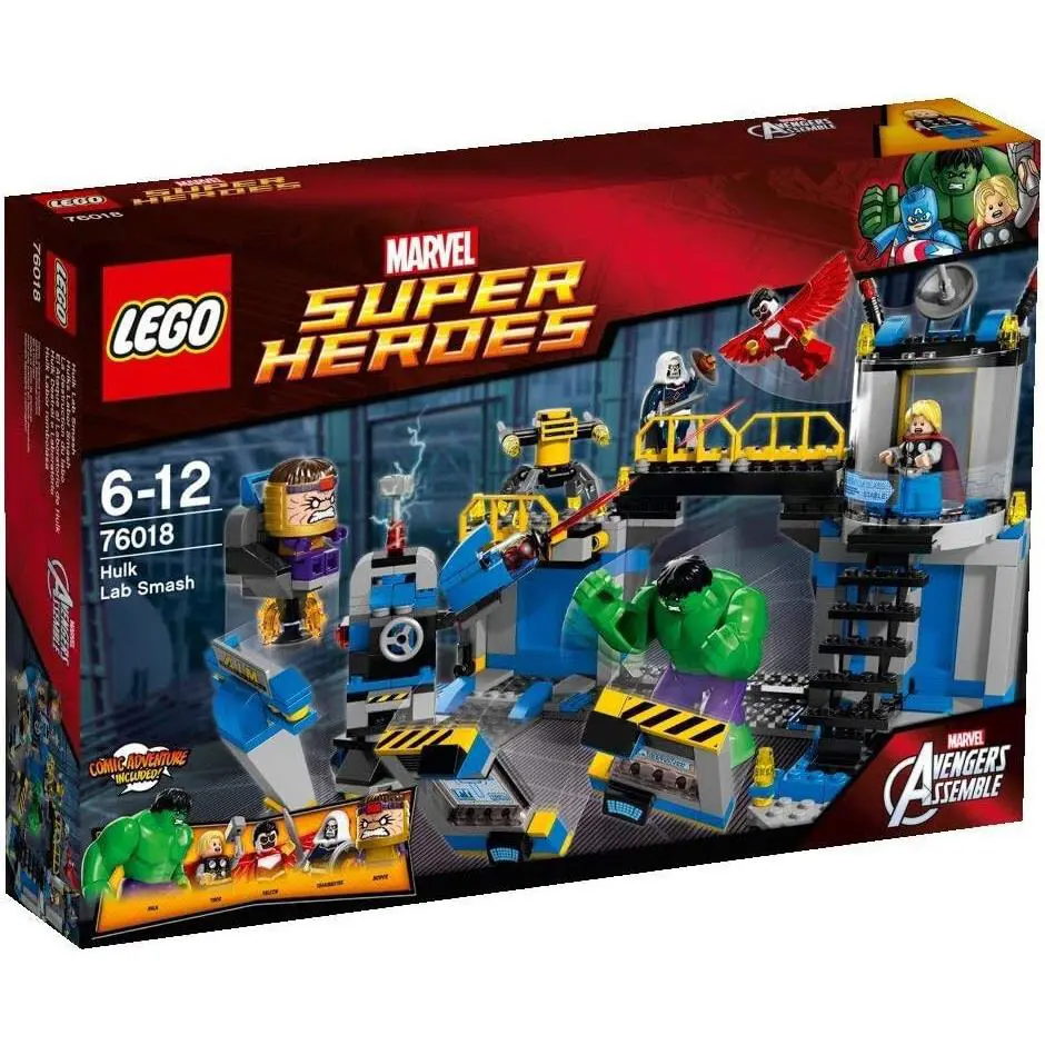 Lego Hulk Lab Smash 76018 Super Heroes Minifigure Building Set