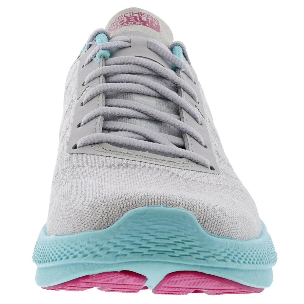 Skechers shoes - Go Run Razor+ - Run - 130001 - GRAY / AQUA / PINK 1