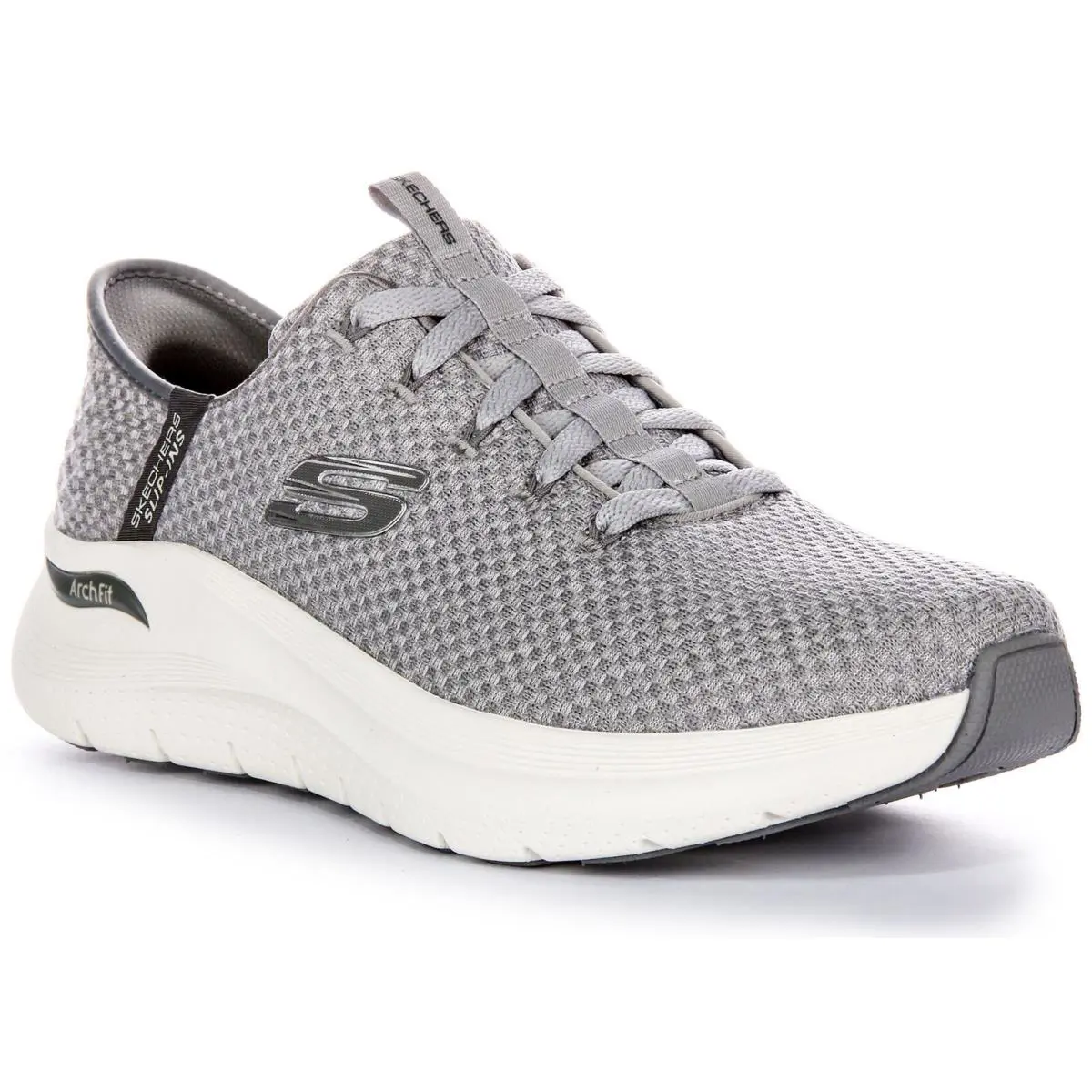 Skechers Arch Fit 2.0 - Look Ahead Knit Upper Vegan Mens Sneaker Grey US 7 - 12 - GREY