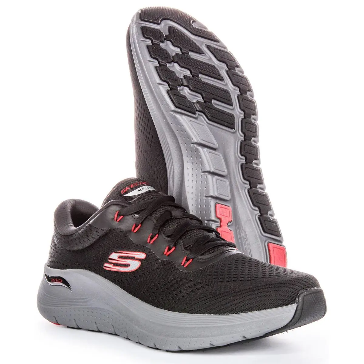 Skechers shoes - BLACK RED 3