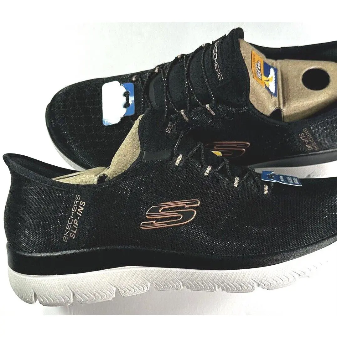 Skechers shoes - Slip Ins - Slip Ins - CLASSY NIGHTS - Black-Rose Gold 14