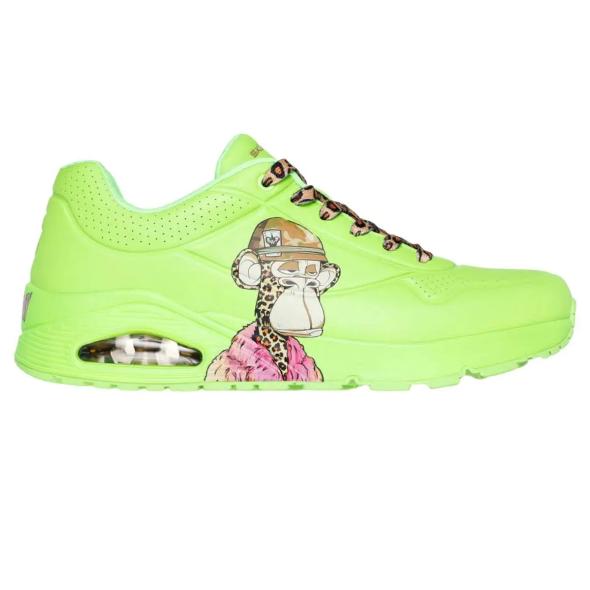Skechers Men`s 251014 Snoop Dogg Uno- Dr. Bombay Lime Green Casual Shoes - Lime / Green