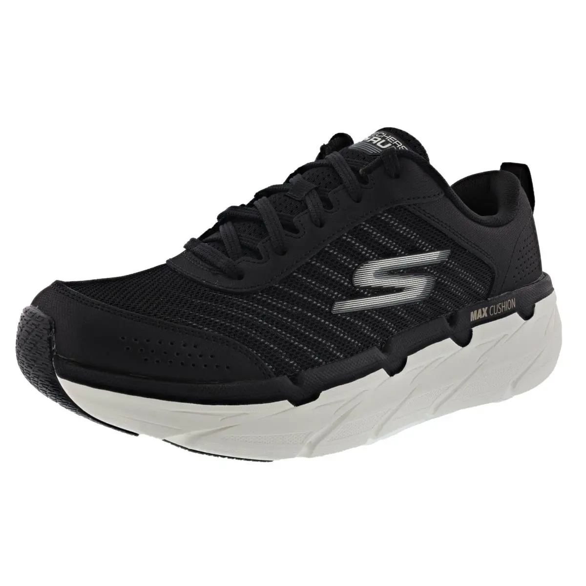 Skechers Men`s Max Cushioning Premier- Paragon 220078 Running Shoes - CHARCOAL / RED