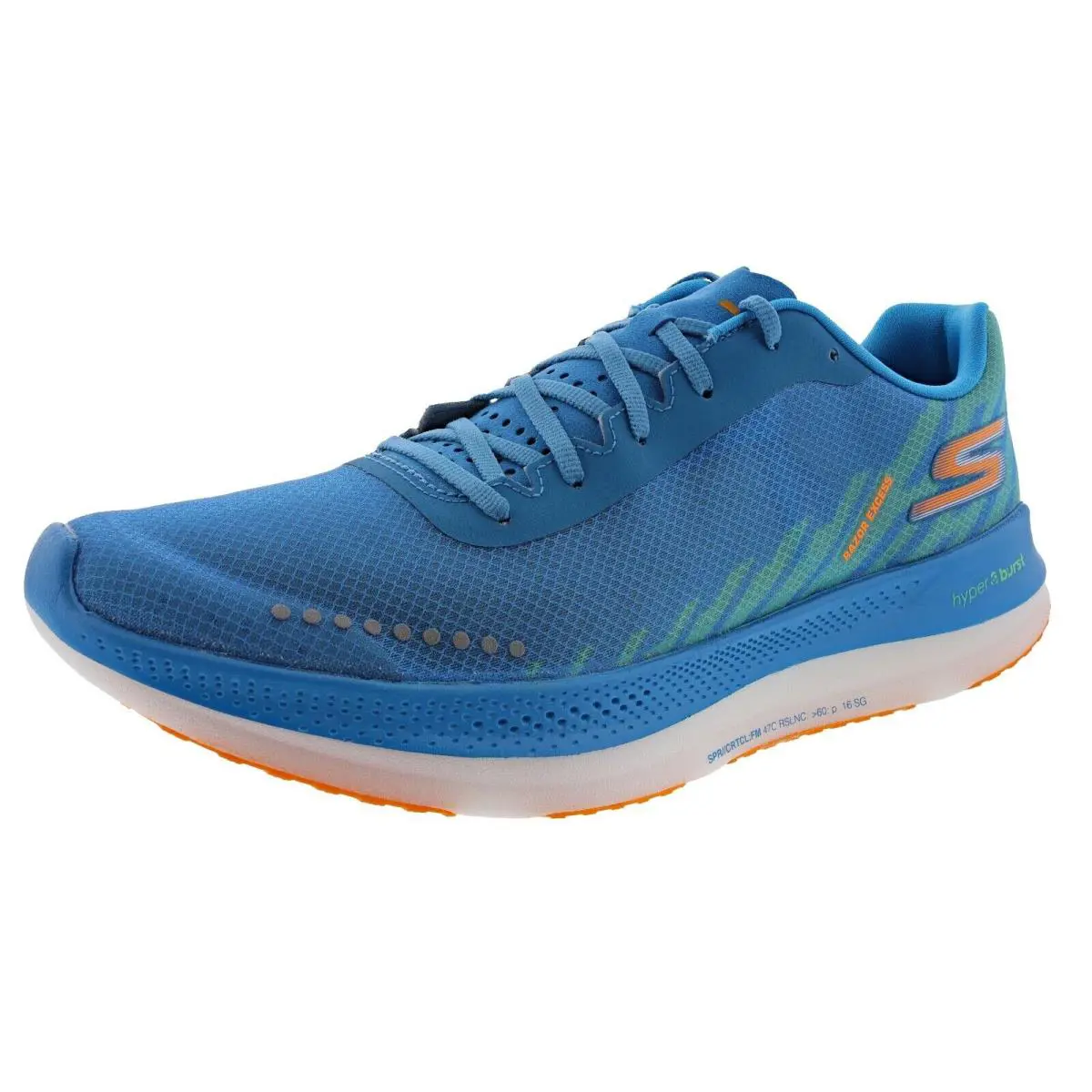 Skechers Women`s GO Run Razor Excess 172004 Lightweight Running Shoes - BLUE / ORANGE