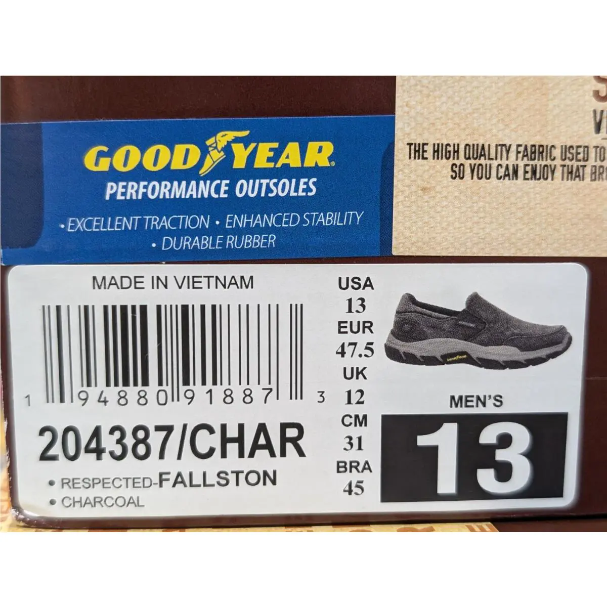 Skechers shoes - Skechers Respected Fallston - Respected Fallston - 204387/CHAR 204387 - Charcoal 8