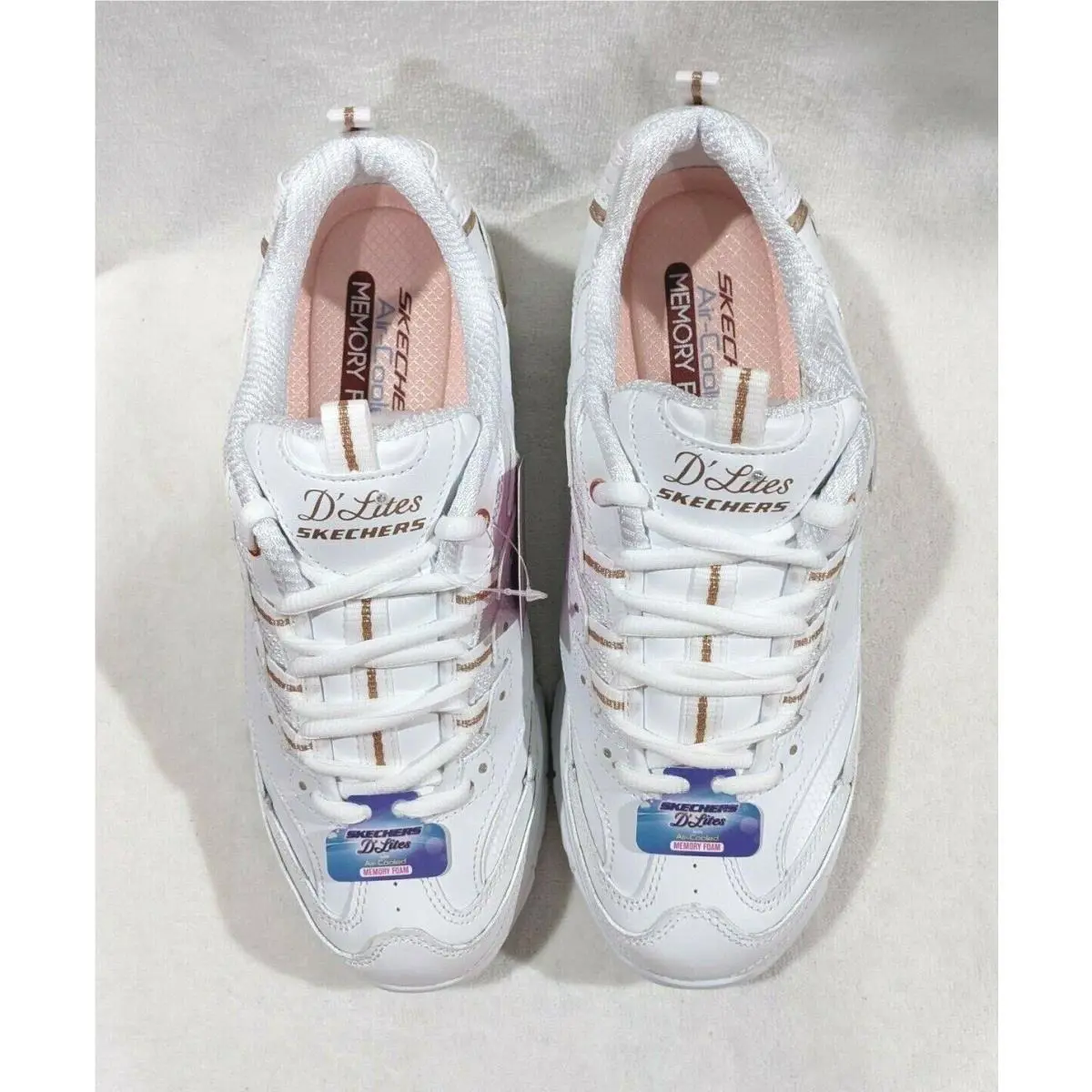 Skechers shoes - Skechers D`Lites Fresh Start - Fresh Start - 11931/WTRG - White/Rose Gold 1