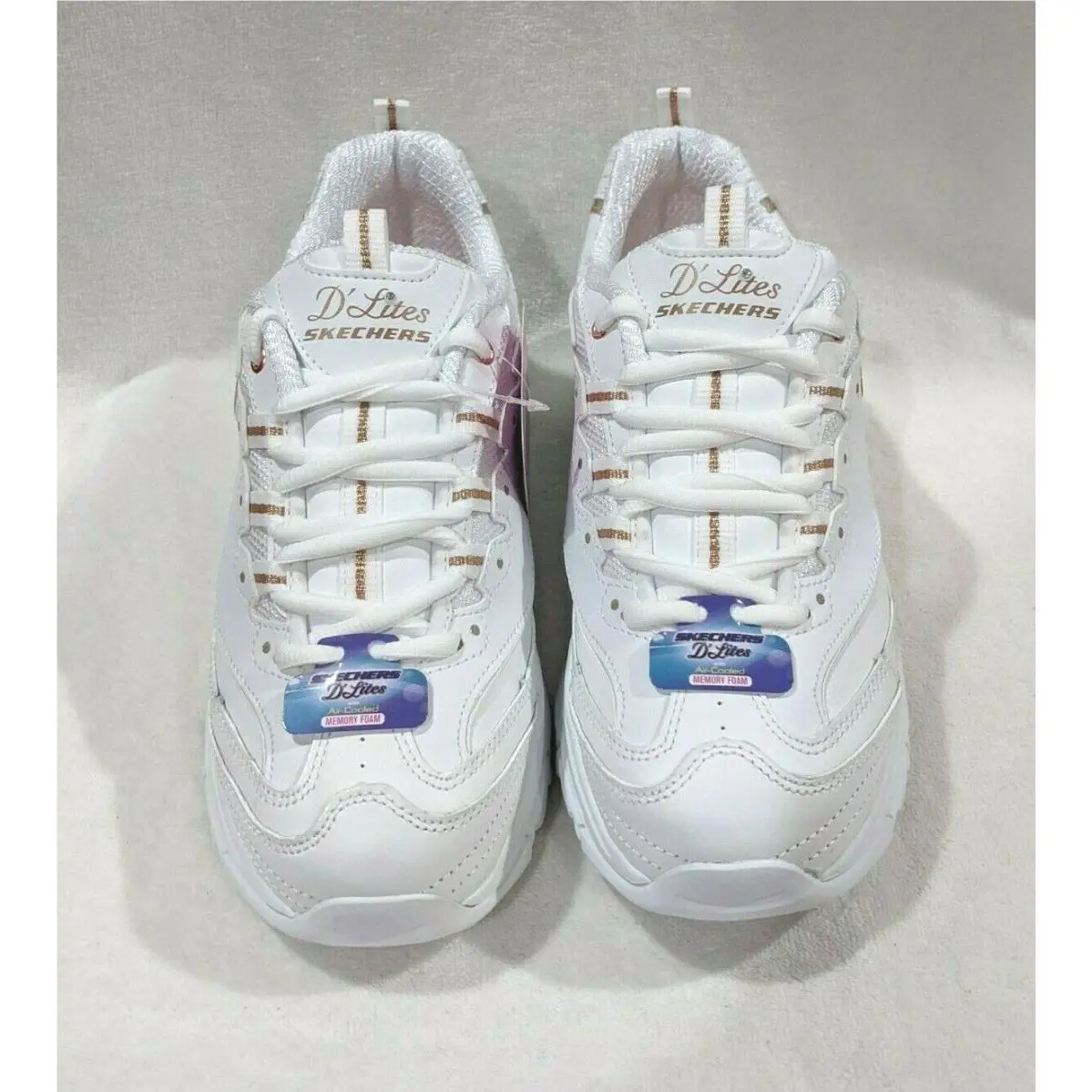 Skechers shoes - Skechers D`Lites Fresh Start - Fresh Start - 11931/WTRG - White/Rose Gold 10