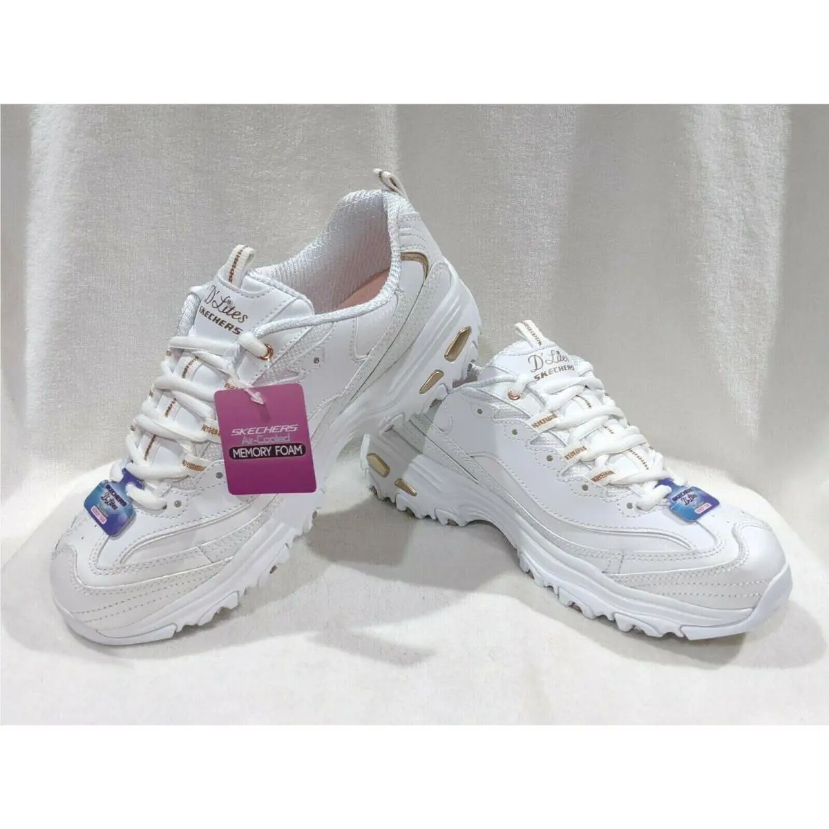 Skechers shoes - Skechers D`Lites Fresh Start - Fresh Start - 11931/WTRG - White/Rose Gold 7