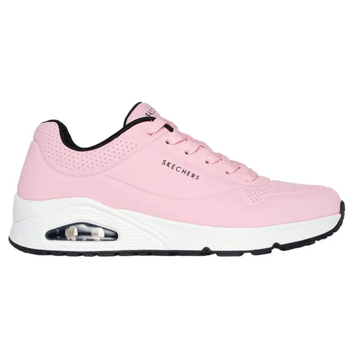 Skechers shoes - Uno- Stand on Air - Stand Air - 73690 - Pink / White, Exterior: Synthetic 0