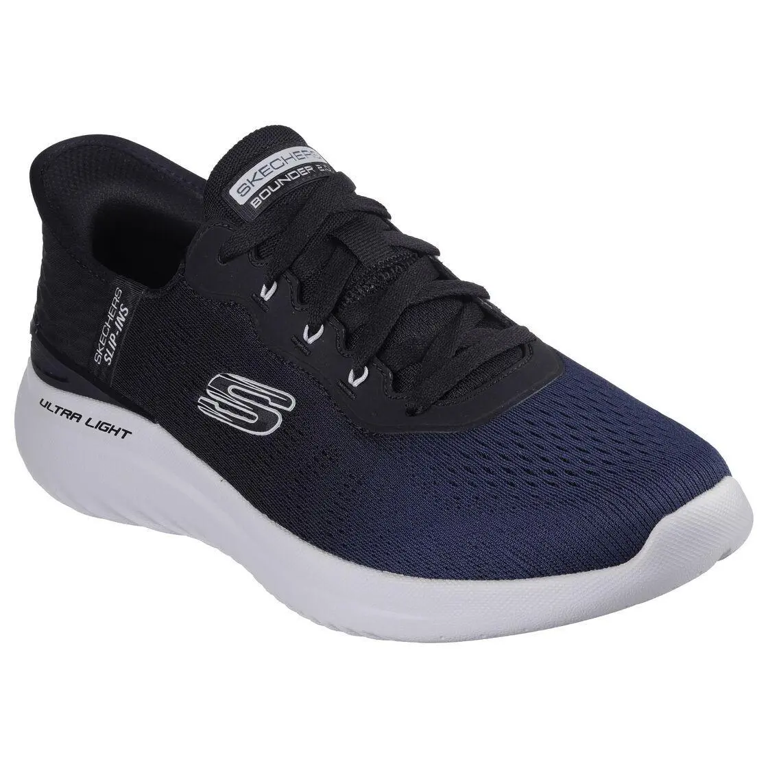 Skechers Shoes Men`s Slip Ins Navy Comfort Casual Sport Soft Memory Foam 232928