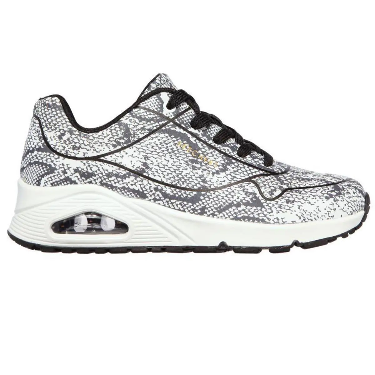 Skechers Women`s 155357 Uno Viper Queen Fashion Sneakers - Gray