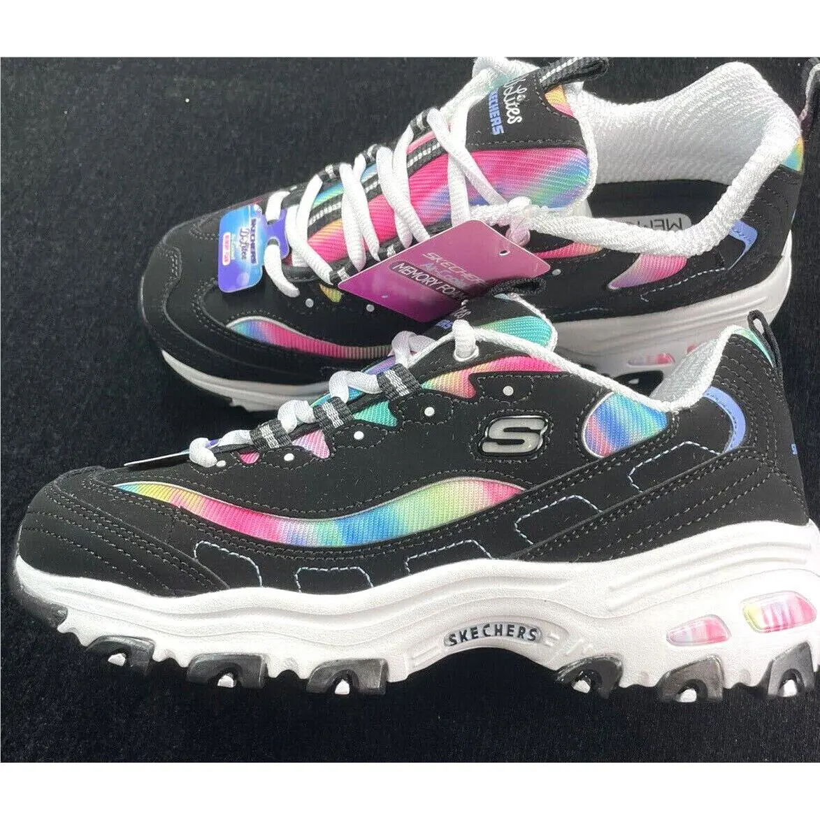 Skechers shoes - Skech-Air - BLACK MULTI 2