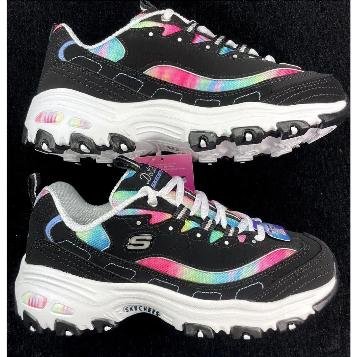 Skechers shoes - Skech-Air - BLACK MULTI 5