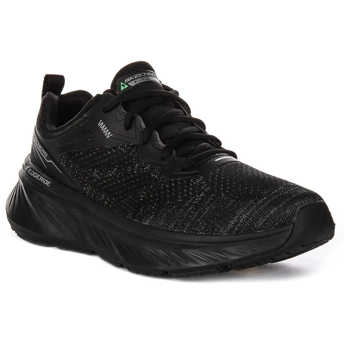 Skechers Edgeride Xo Relaxed Fit Air Cooled Mens Sneakers Black US 8 -13 - BLACK BLACK