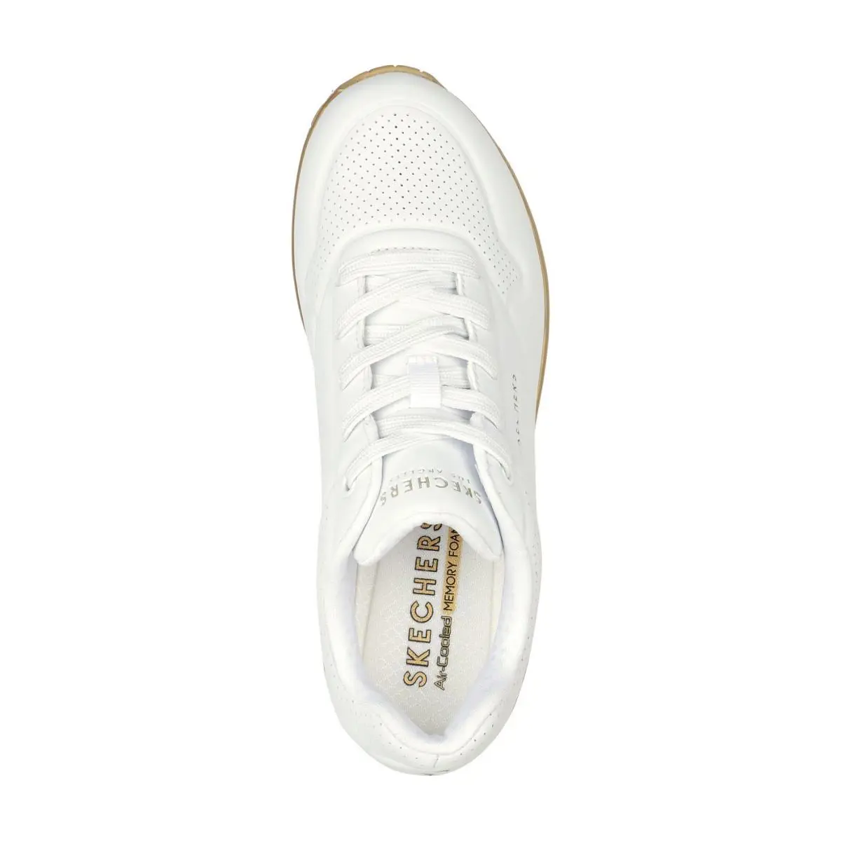 Skechers shoes - Uno - Gold Soul - Uno Gold Soul - 155592 - White/Gold 1