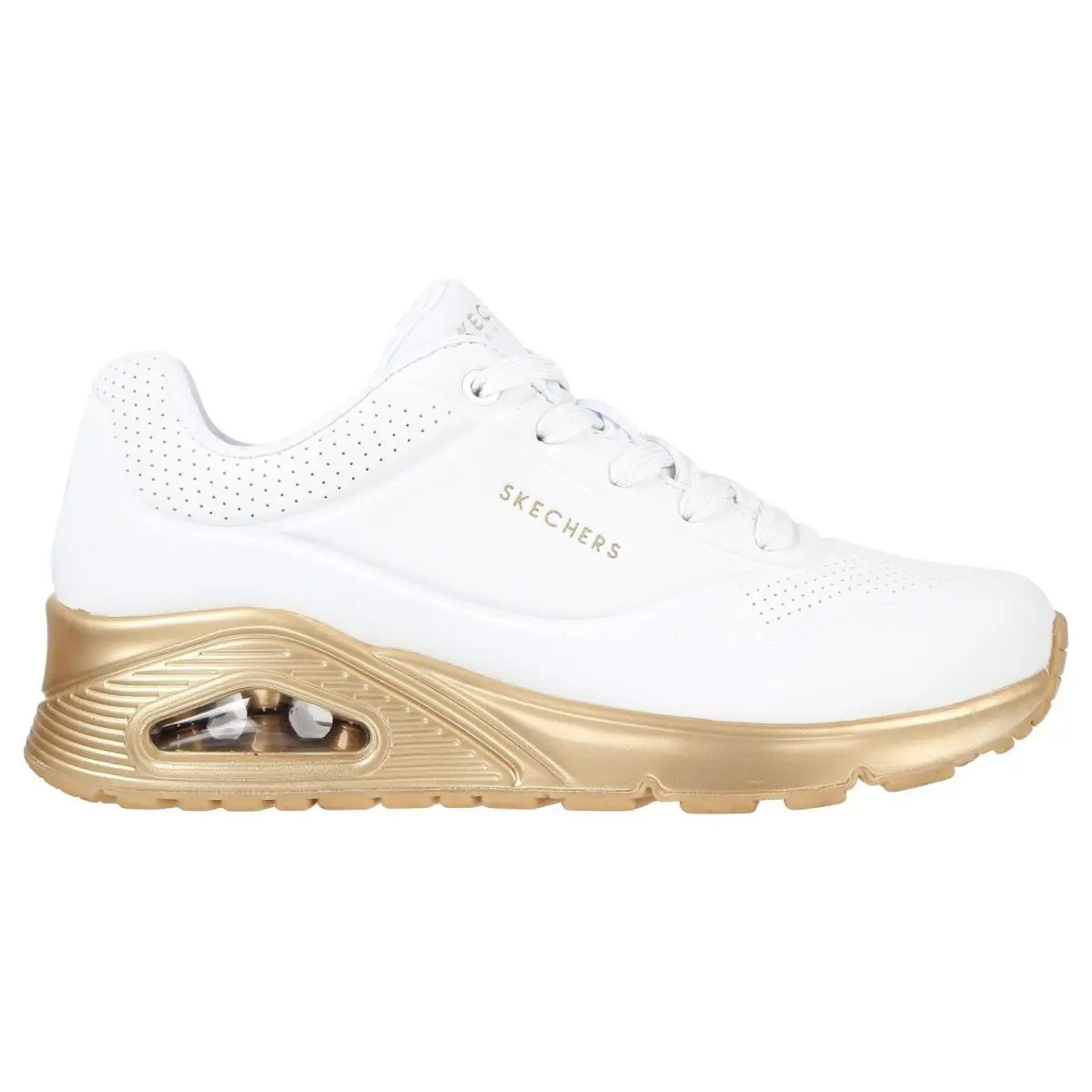 Skechers shoes - Uno - Gold Soul - Uno Gold Soul - 155592 - White/Gold 4