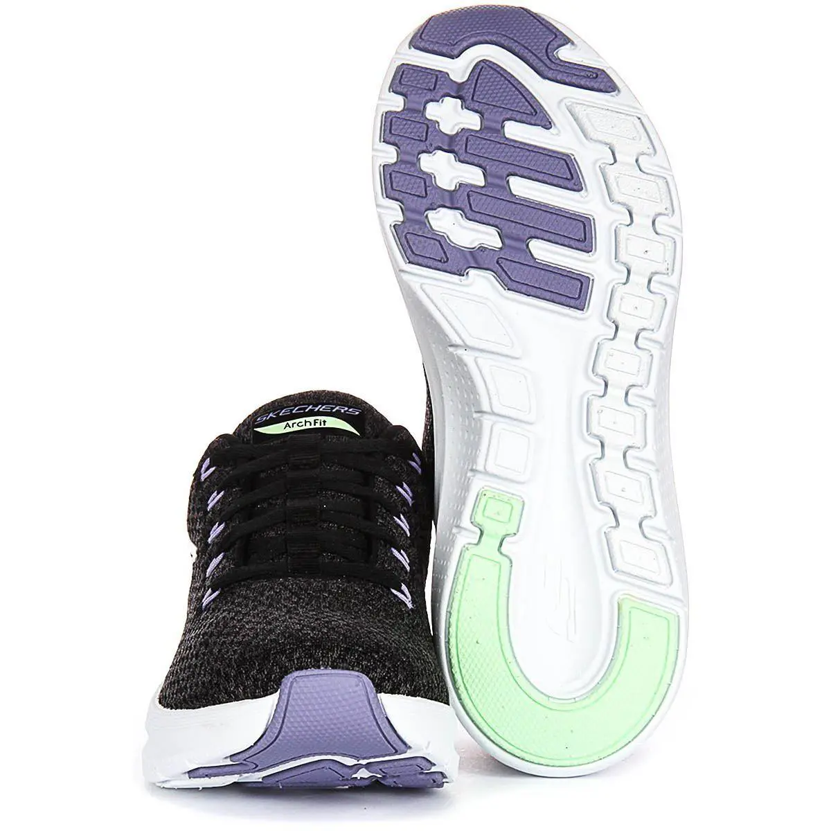 Skechers shoes - BLACK MULTI 9