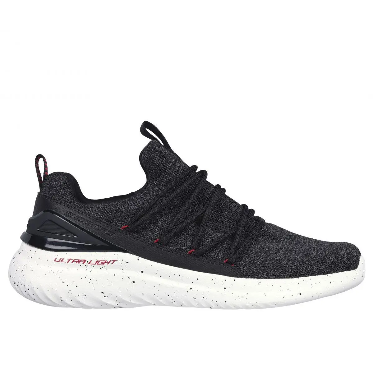 Skechers Men`s Bounder 2.0 - Future Currents Sneaker Black/red - 232679-BKRD Col - BLACK/RED