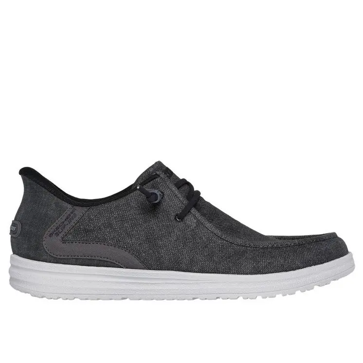 Skechers Melson-coronado Black/grey Slip-ins Sneaker Shoe Men`s Sizes 7-14/NEW - Gray