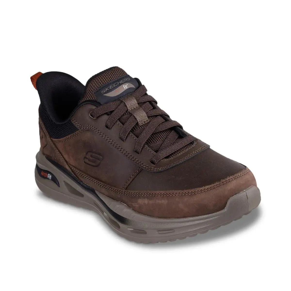 Man`s Athleisure Skechers Arch Fit Orvan Moxley Oxford - Dark Brown