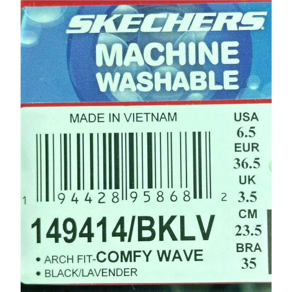 Skechers shoes - Comfy Wave - Comfy Wave - Black/Lavender 5