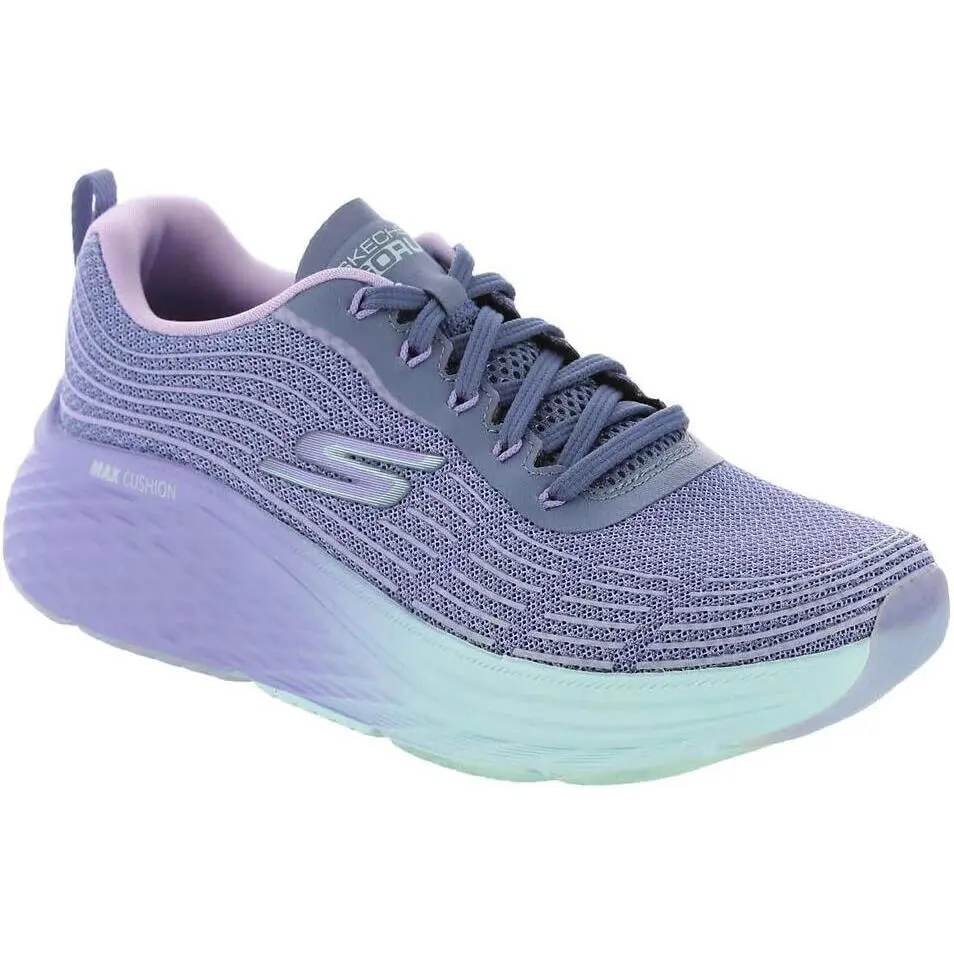 Skechers Womens Max Cushioning Elite 2.0 Speed Play Athletic Shoe Blue/lavender