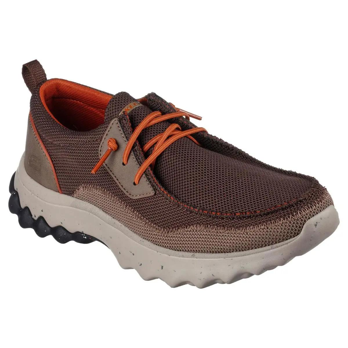 Men`s Skechers Relaxe Voston Tescott Casual Shoes 210503 /brn Multi Sizes Brown - Brown