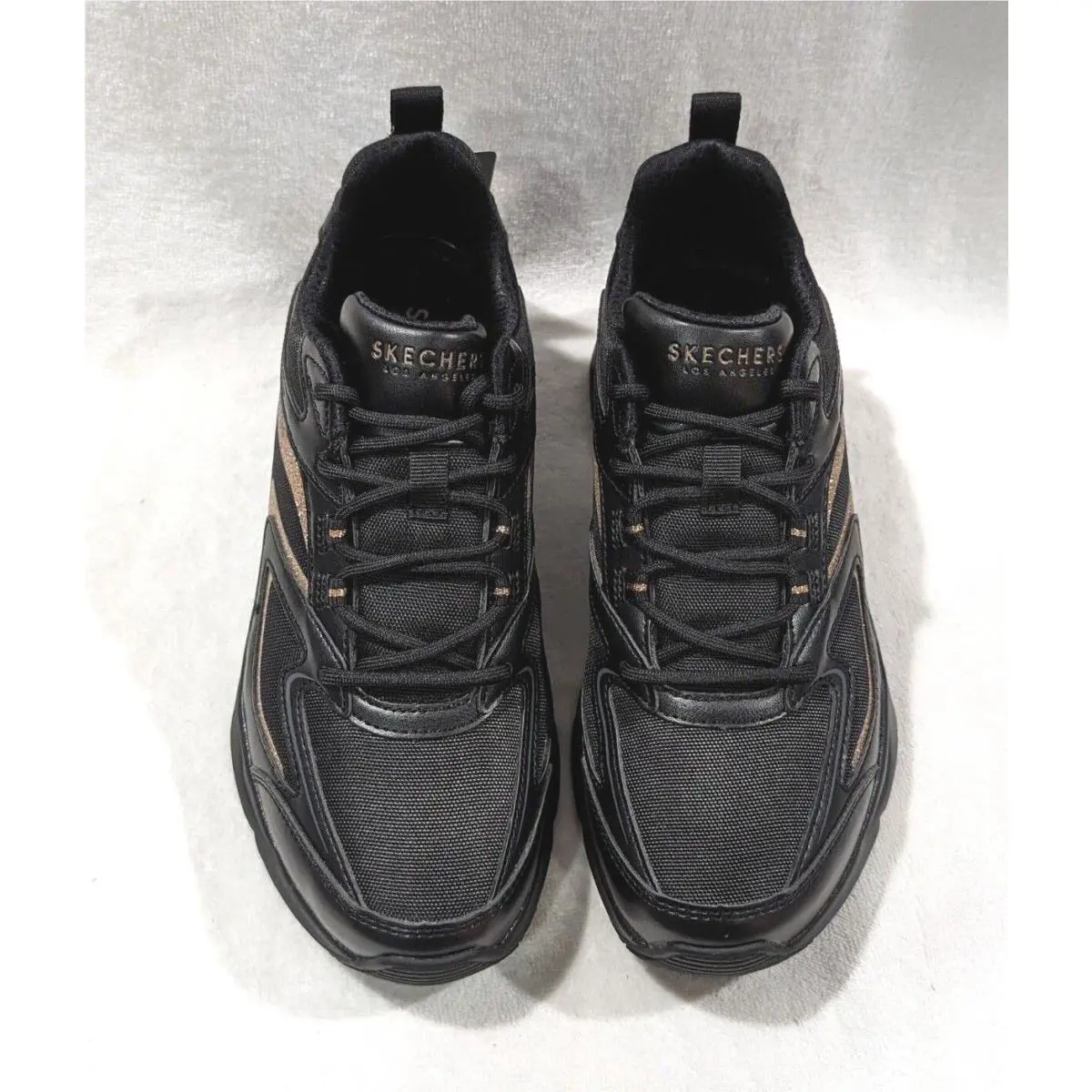 Skechers shoes - Skechers Street Tres Air Uno Shimm Airy - 177422 - Black/Rose Gold 1