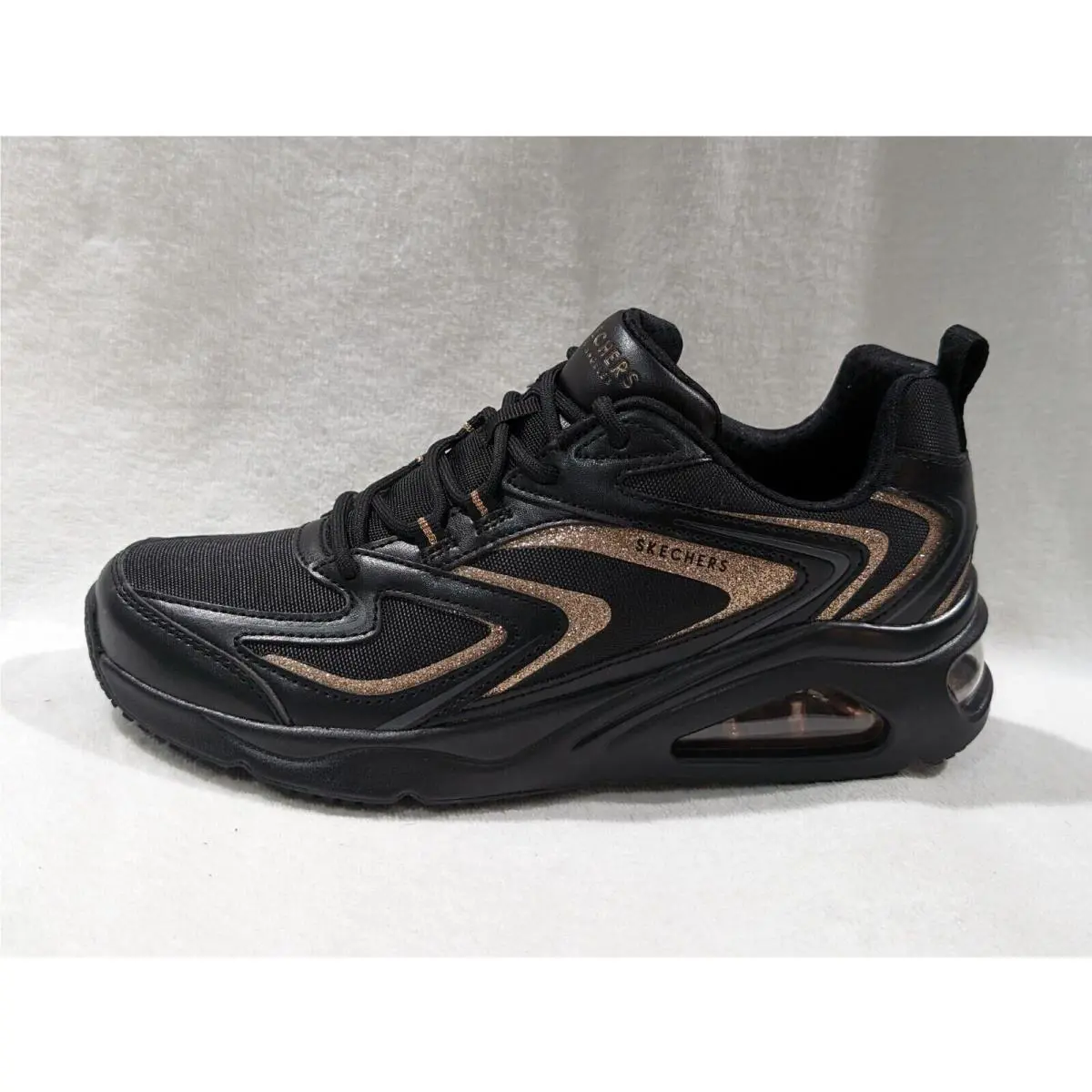 Skechers shoes - Skechers Street Tres Air Uno Shimm Airy - 177422 - Black/Rose Gold 5
