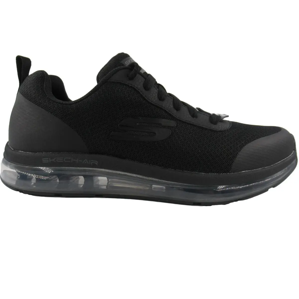 Men`s 77534 Skech-air Chamness Slip Resistant Black Work Shoes US 14 M by Skechers