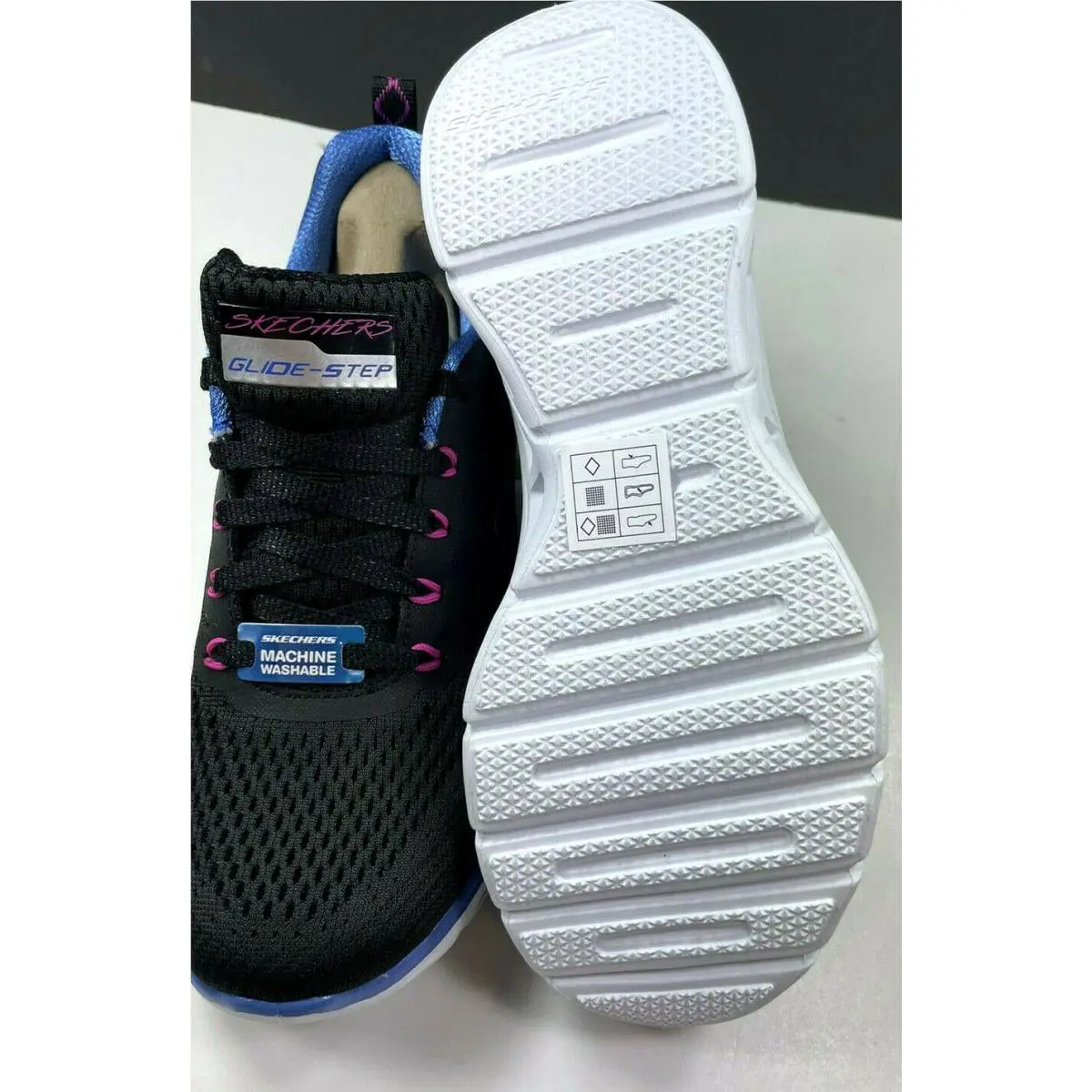 Skechers shoes - Fresh Charm - Fresh Charm - Black Blue Pink 6