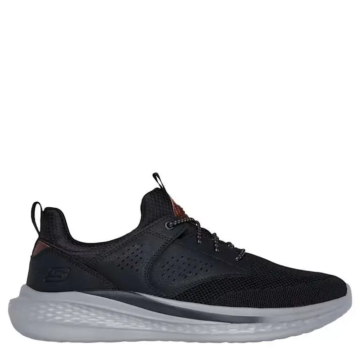 Skechers Mens Slade-breyer Lightweight Sneaker Shoes - Black, Fashion: Black