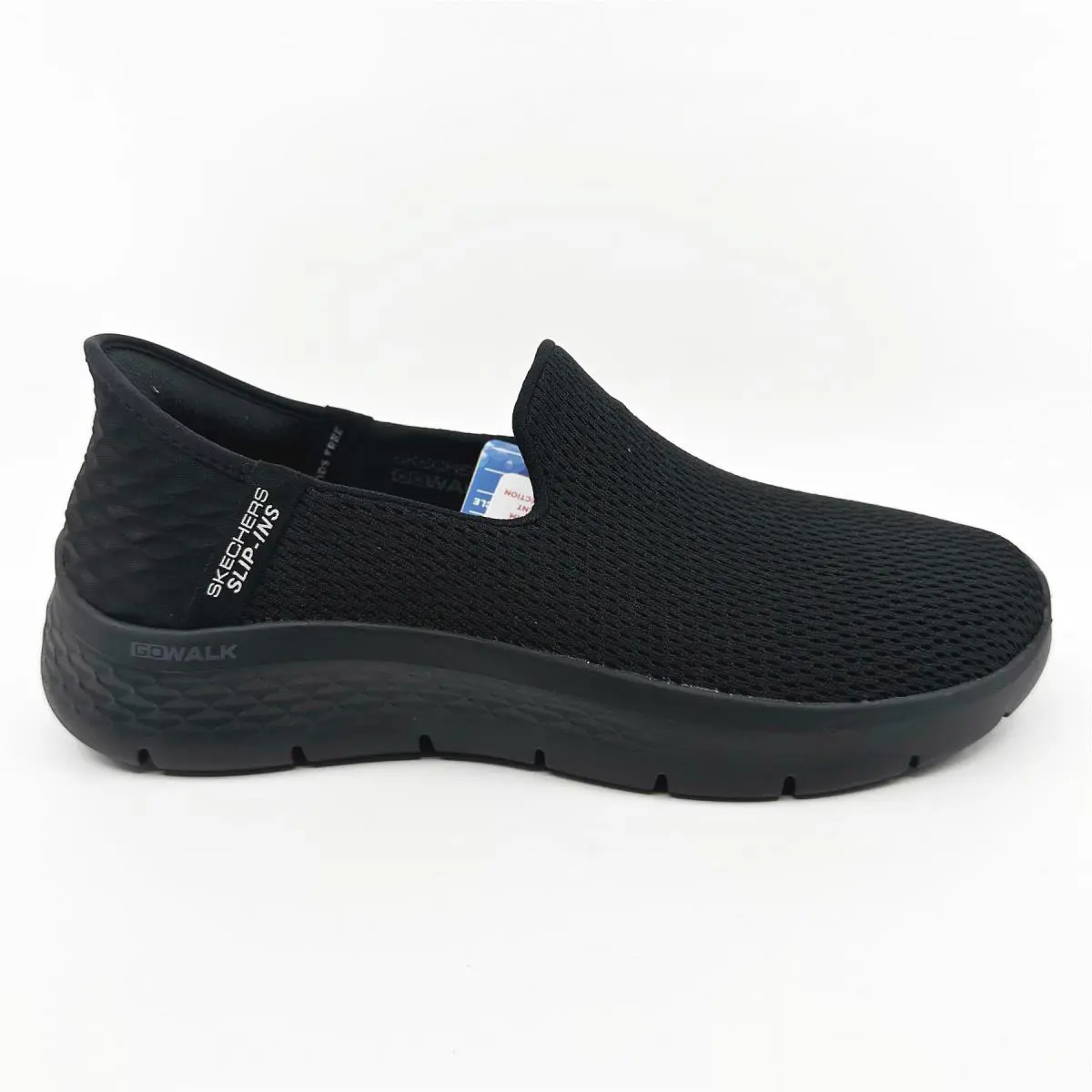 Skechers Go Walk Flex Relish Black Womens Slip On Sneakers - Black, Manufacturer: Black
