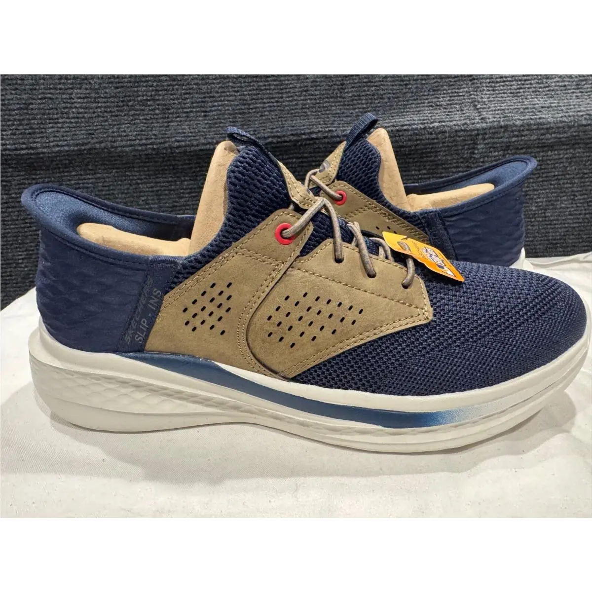 Skechers shoes - Hands Free Slip-ins - Hands Free - Blue/Tan, /Size: Multicolor/9 9
