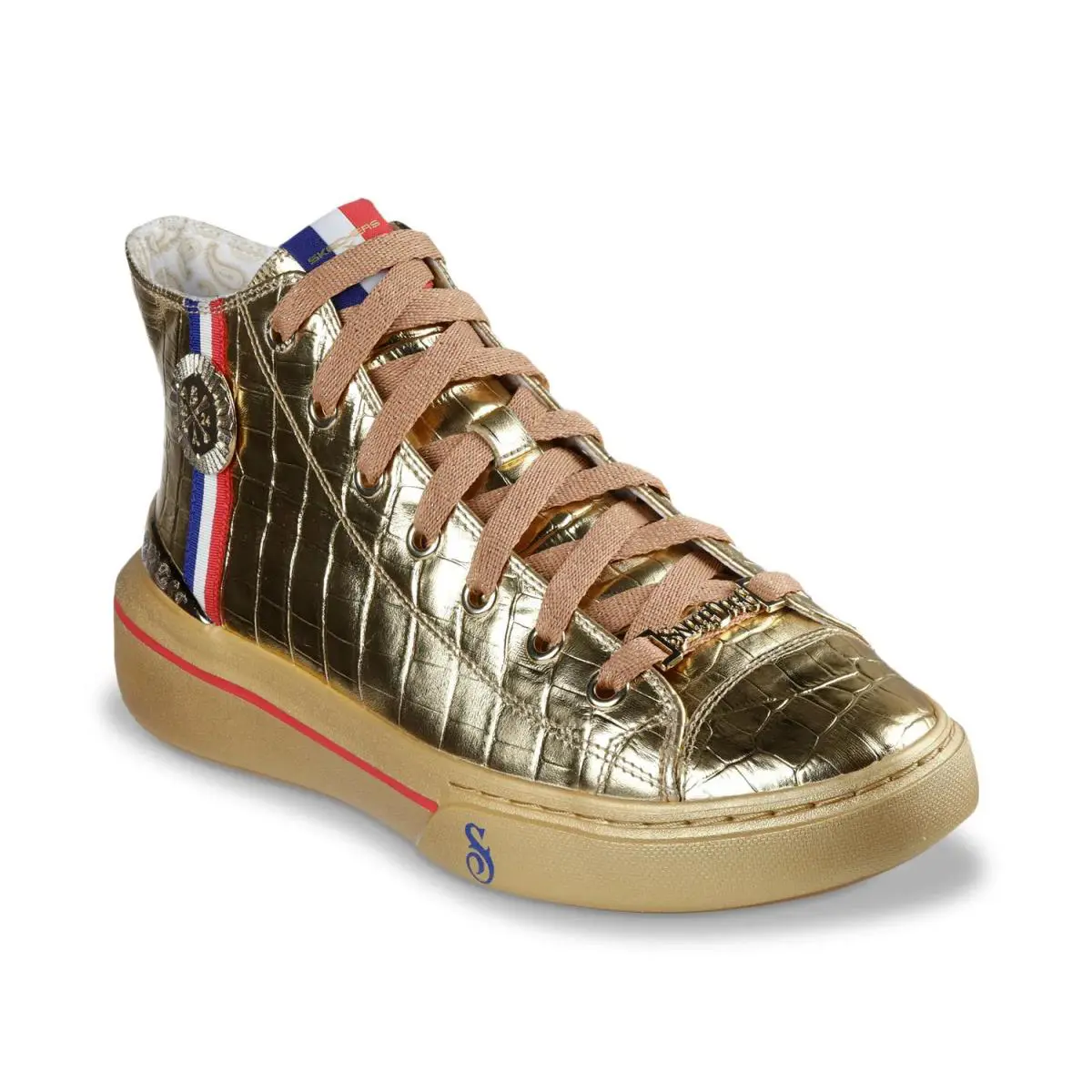Skechers shoes - Gold Metallic Snake Print 4