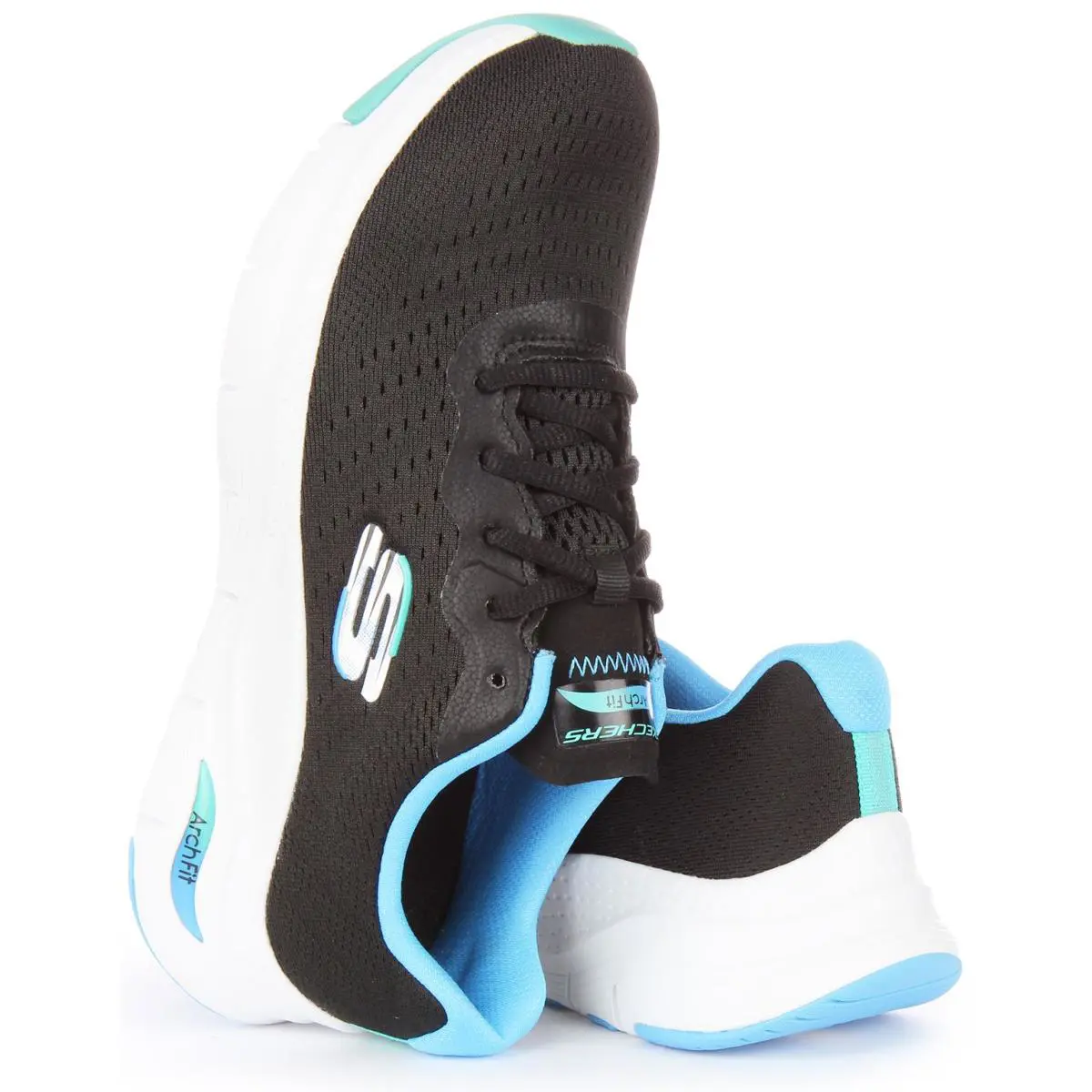Skechers shoes - BLACK BLUE 2