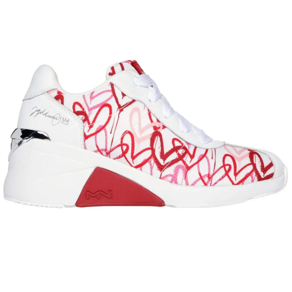Skechers shoes - A Wdge Heart of Hearts - 177678 - White / Red 0