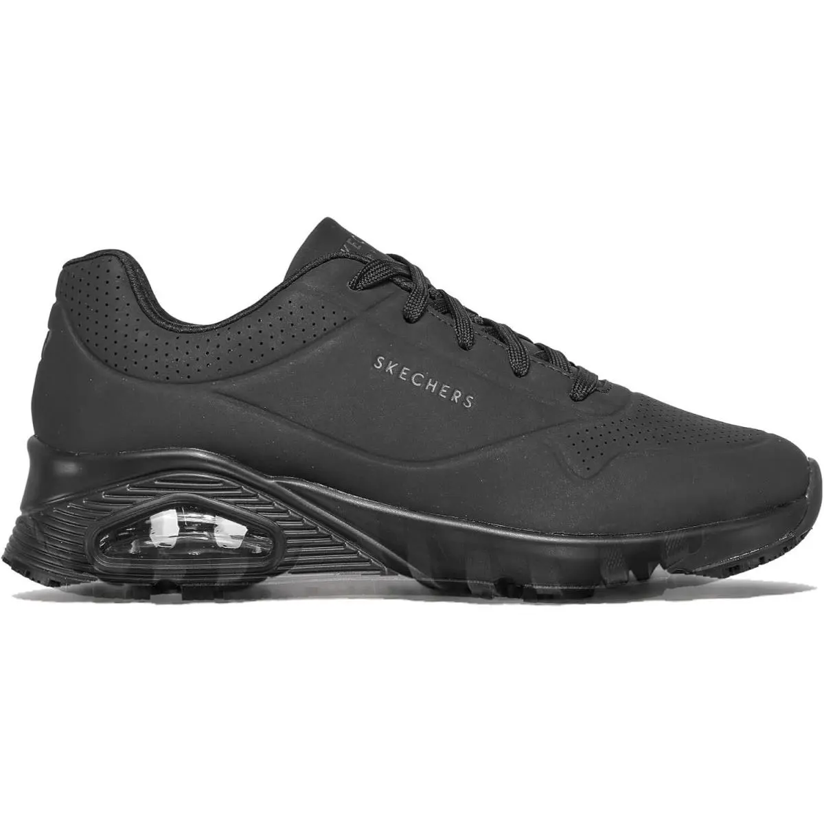 Skechers shoes - Skechers UNO SR Slip - UNO Slip - Black 4